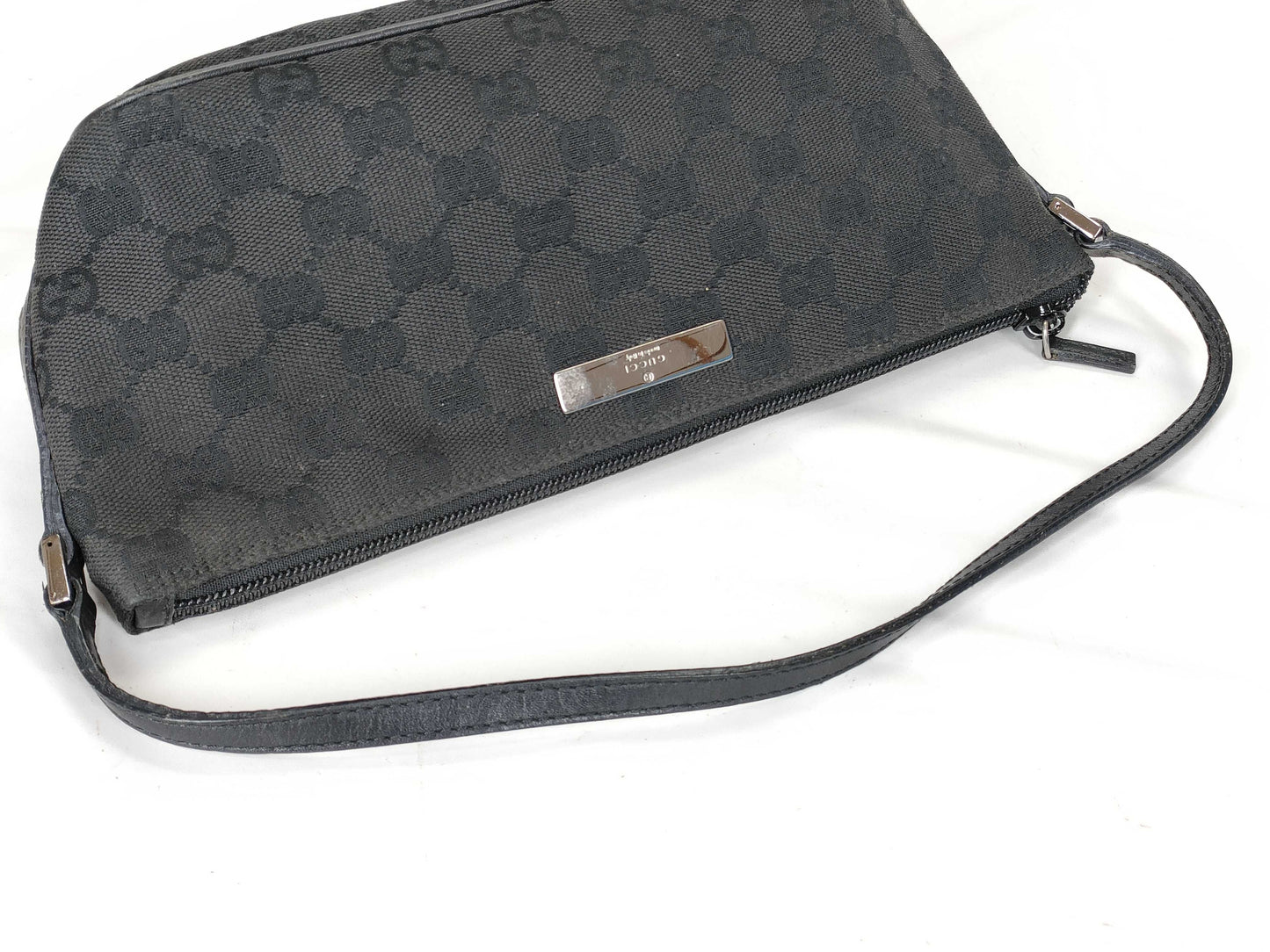 GUCCI GG Canvas Black 07198 Accessory Pouch
