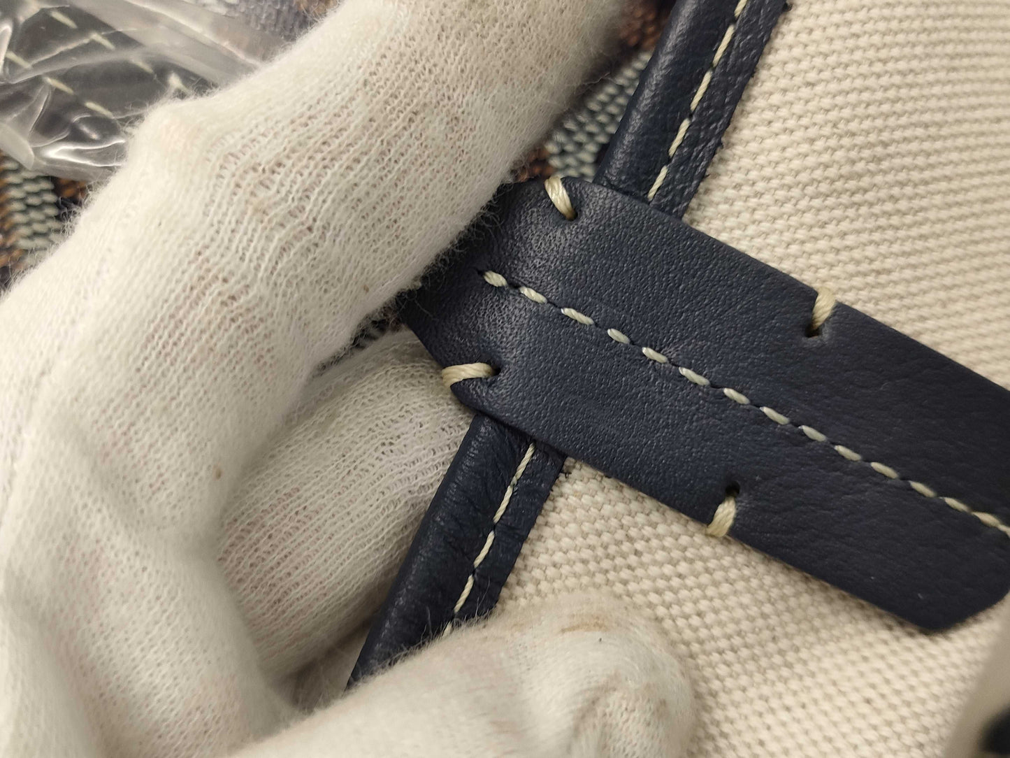 GOYARD Saint Louis PM Navy Tote Bag