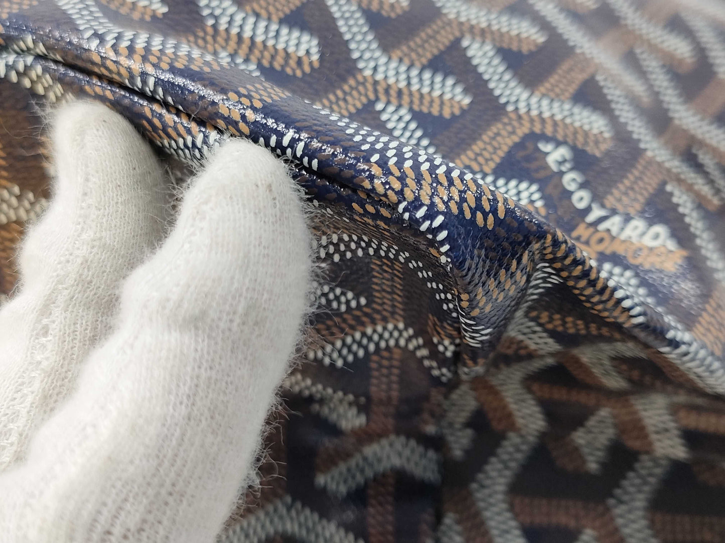 GOYARD Saint Louis PM Navy Tote Bag