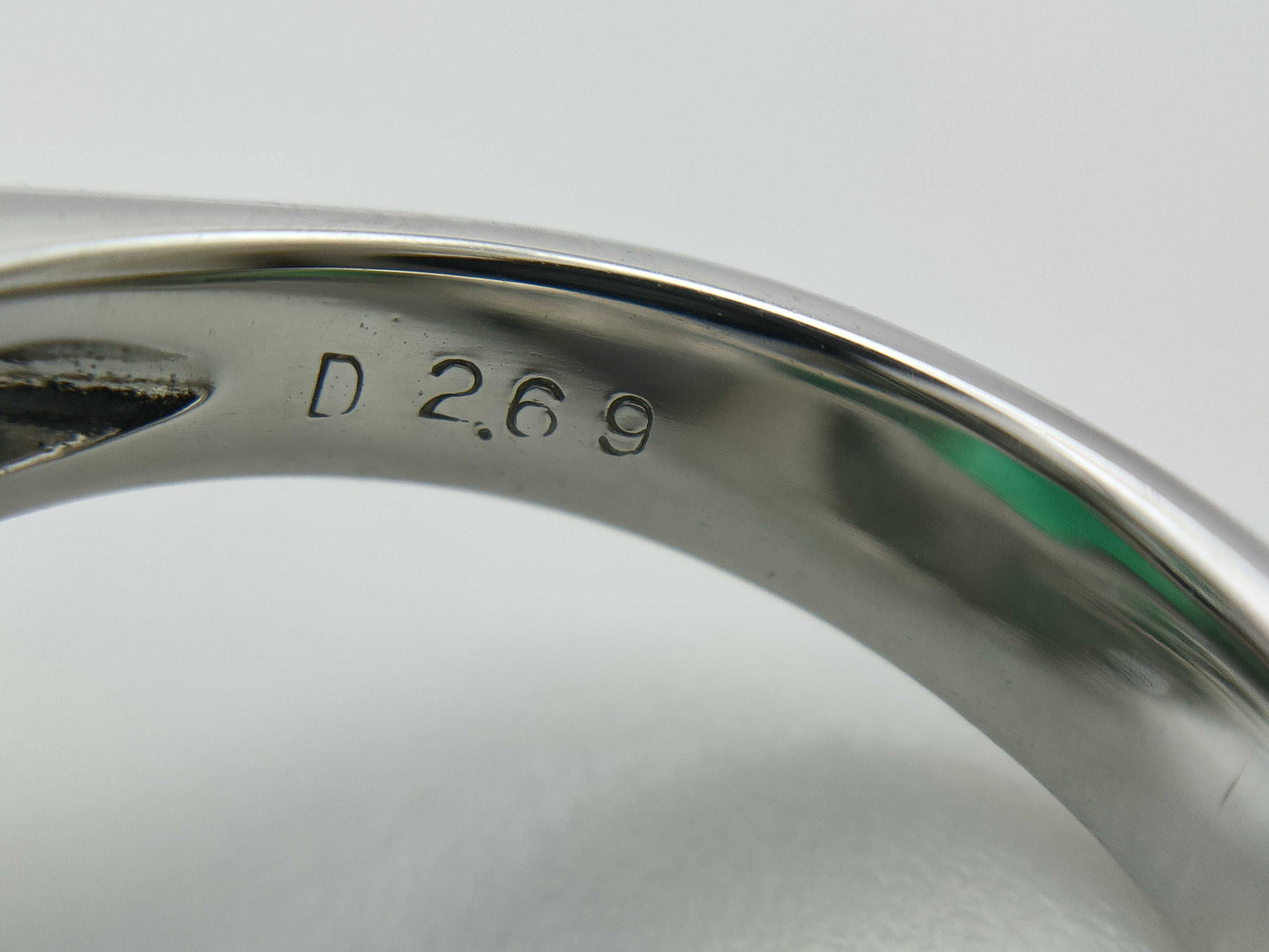 E13.65ct D2.69ct PT900 22.4g Ring