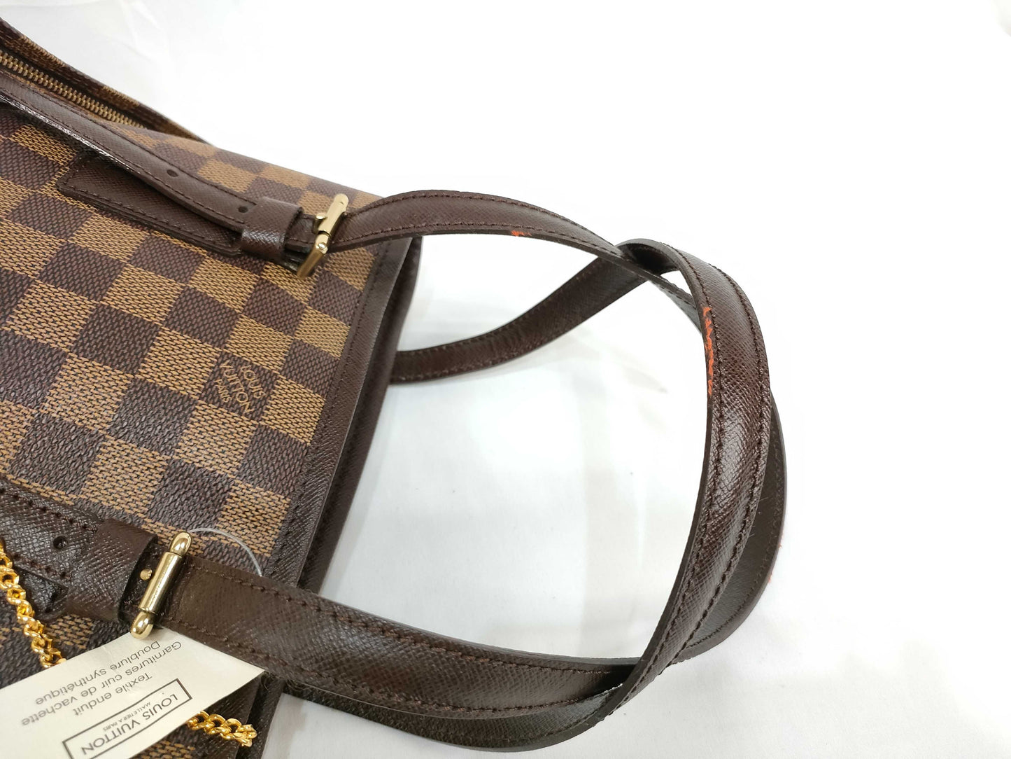 LOUIS VUITTON Damier Mare N42240/AR0958 Ebene PVC Handbag with Pouch