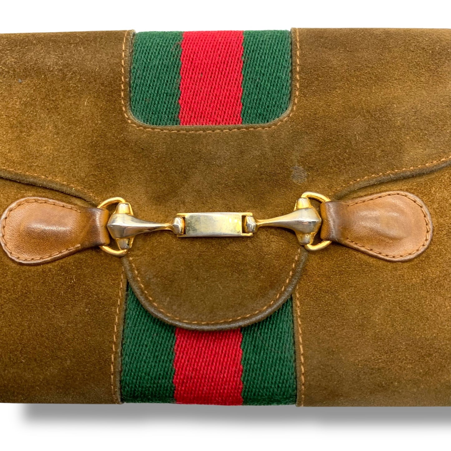 GUCCI Old Gucci Horsebit Folding Wallet