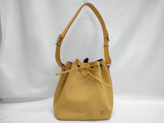 LOUIS VUITTON Epi Noe Tassili Yellow Shoulder Bag