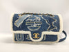 CHANEL Denim Mouton Patchwork Shoulder Bag