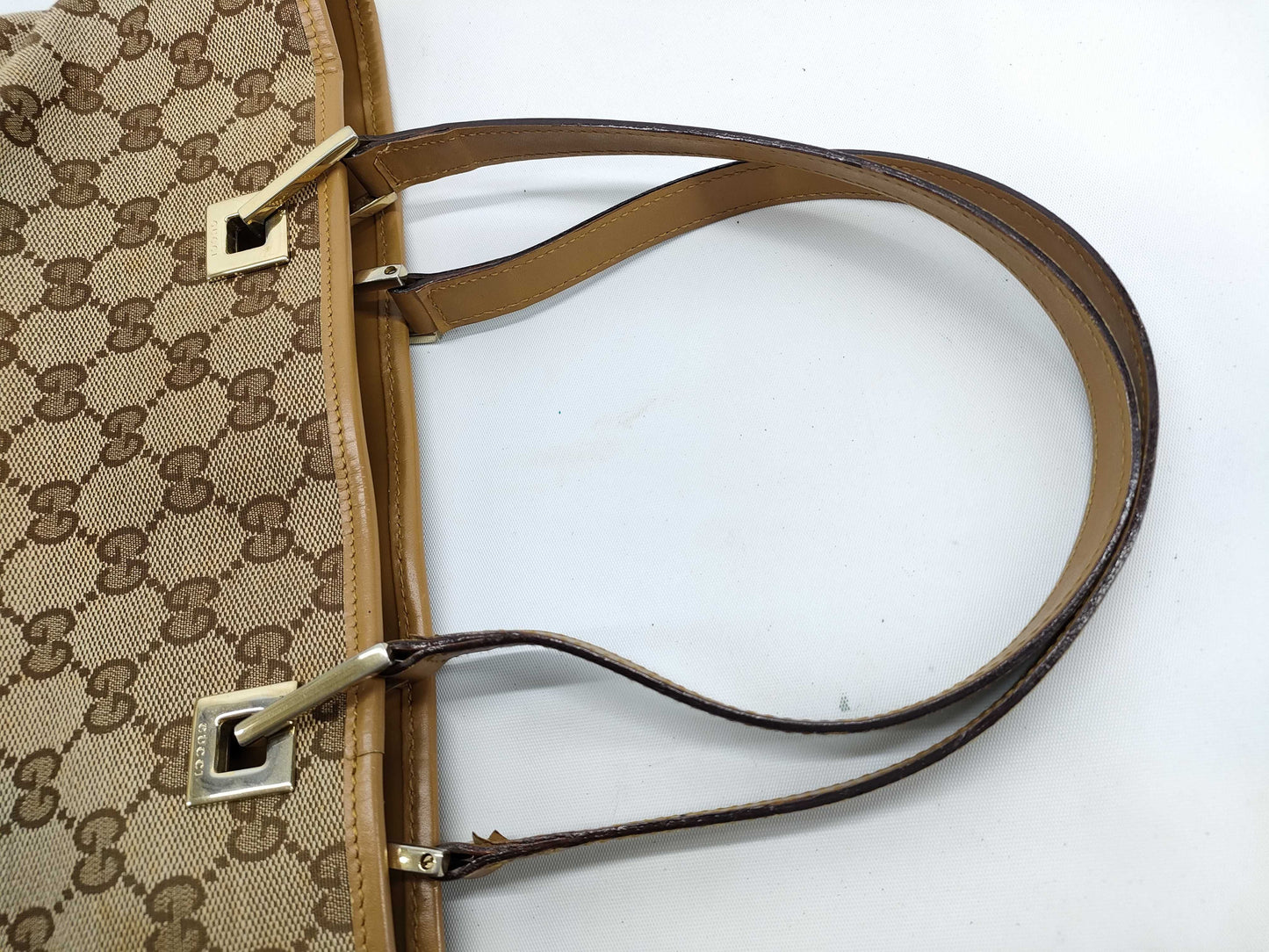 GUCCI GG Canvas Bag Handbag Gucci Tote Bag