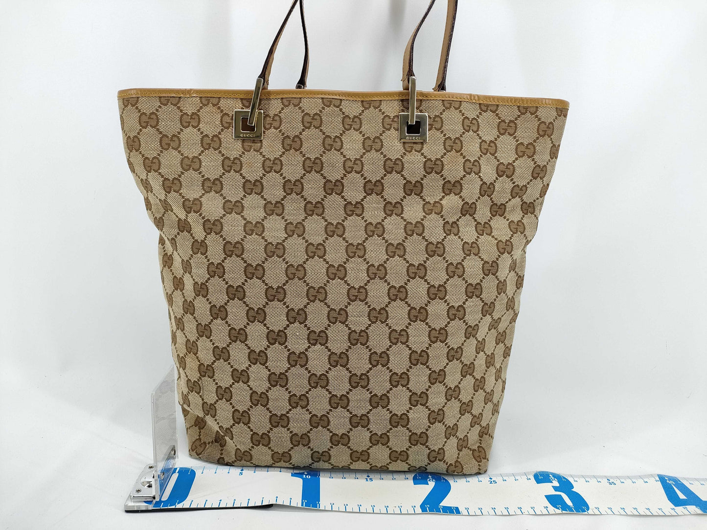GUCCI GG Canvas Bag Handbag Gucci Tote Bag
