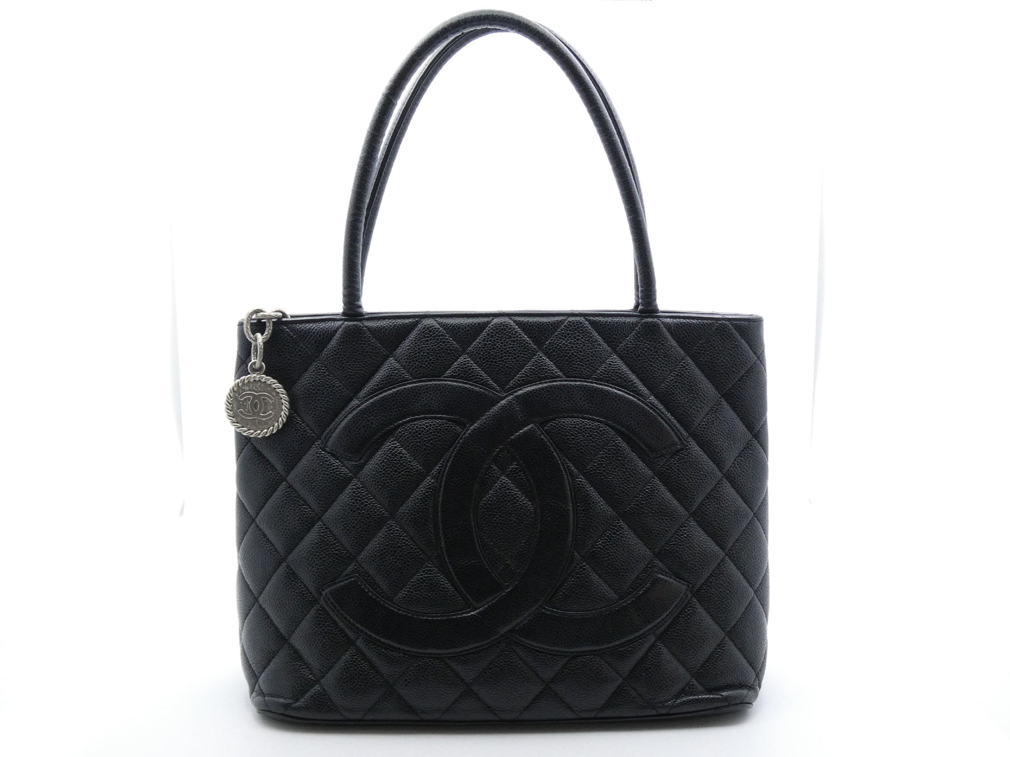 CHANEL Reissue Tote Bag Caviar Skin Coco Mark
