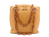 CHANEL Matelasse Coco Mark Tortoiseshell Chain Tote Bag