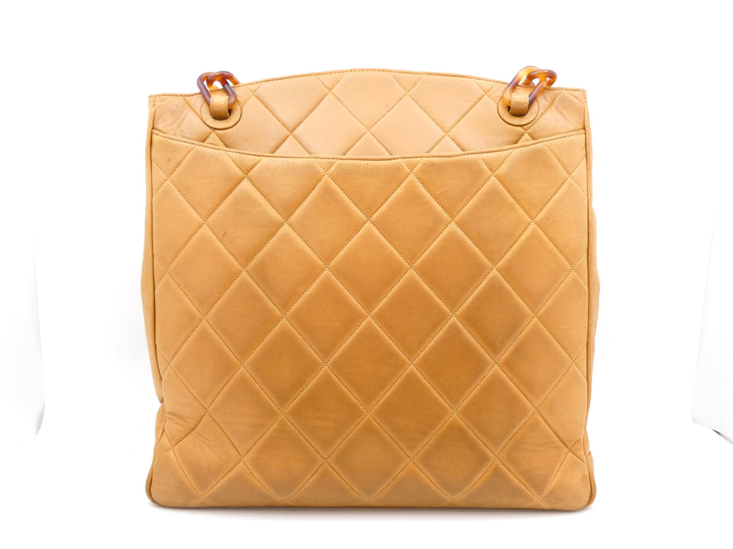 CHANEL Matelasse Coco Mark Tortoiseshell Chain Tote Bag