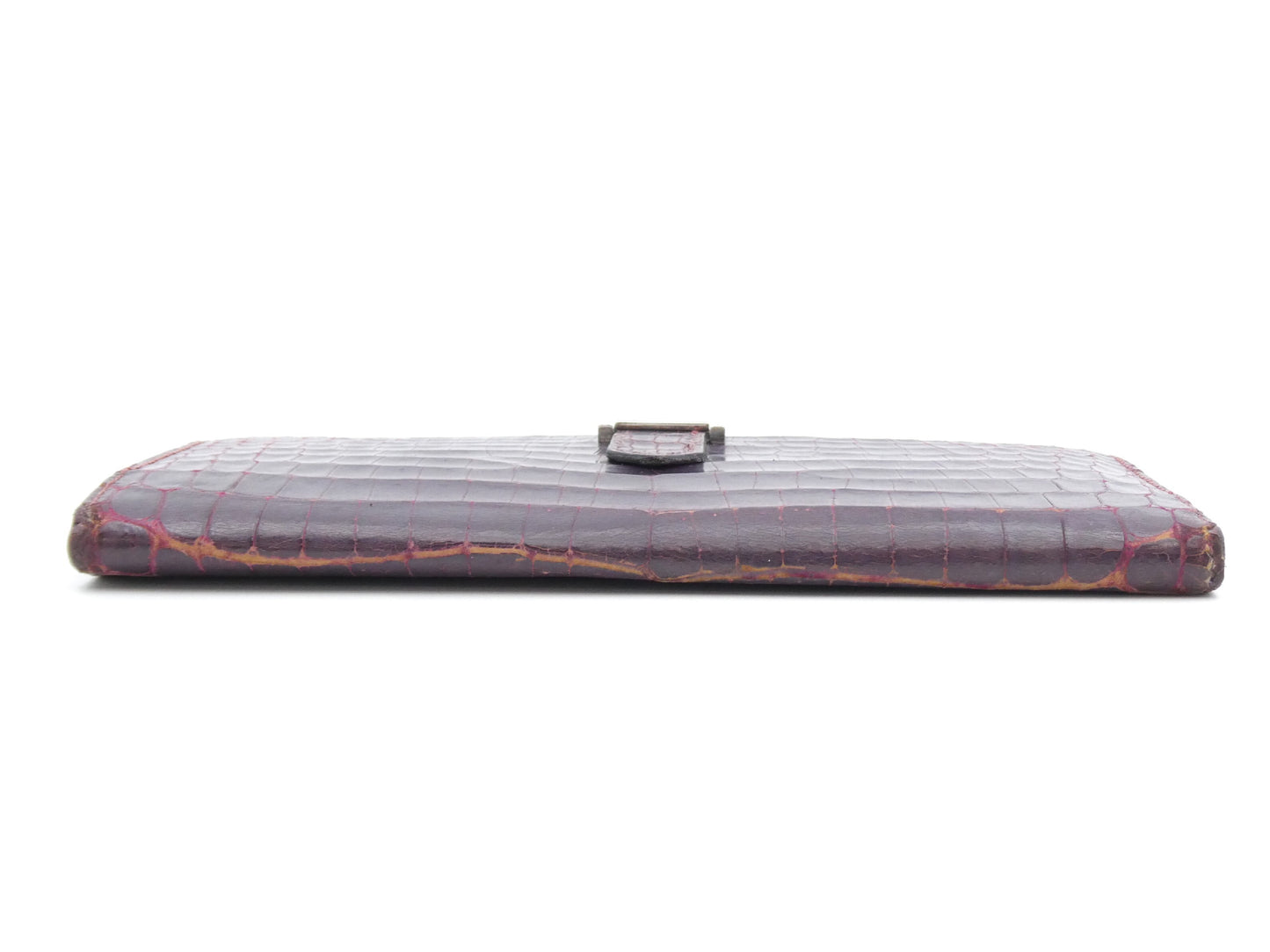 HERMES Bearn Alligator Wallet with I Stamp