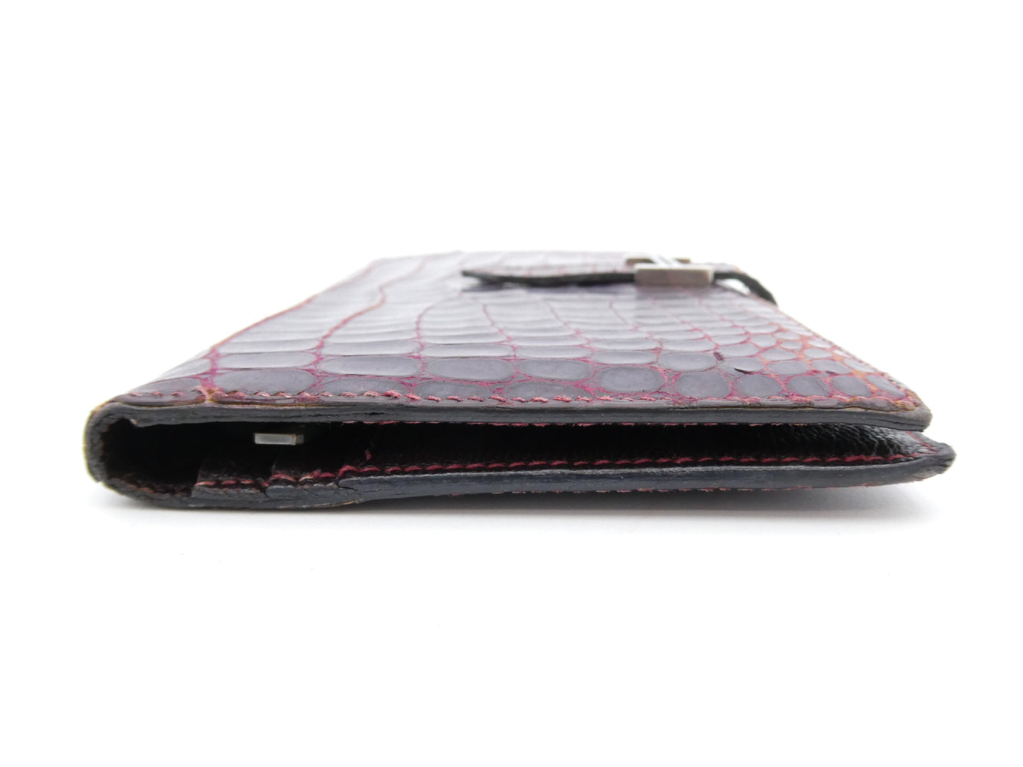 HERMES Bearn Alligator Wallet with I Stamp