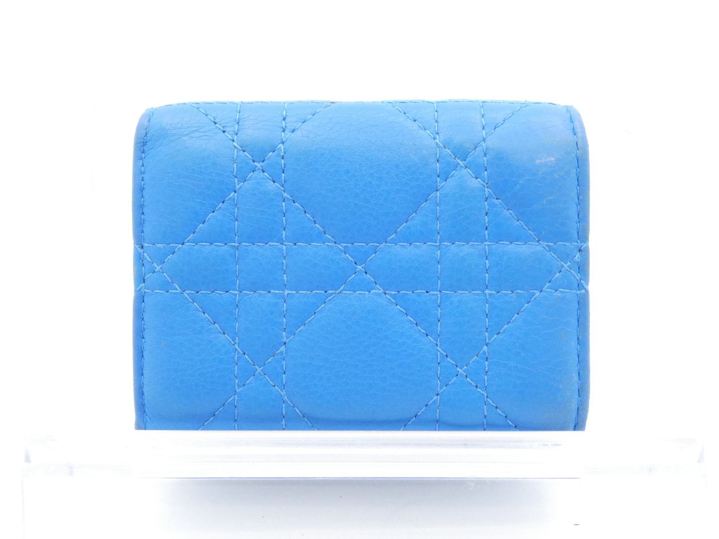 Dior Logo Cannage Tri-fold Wallet