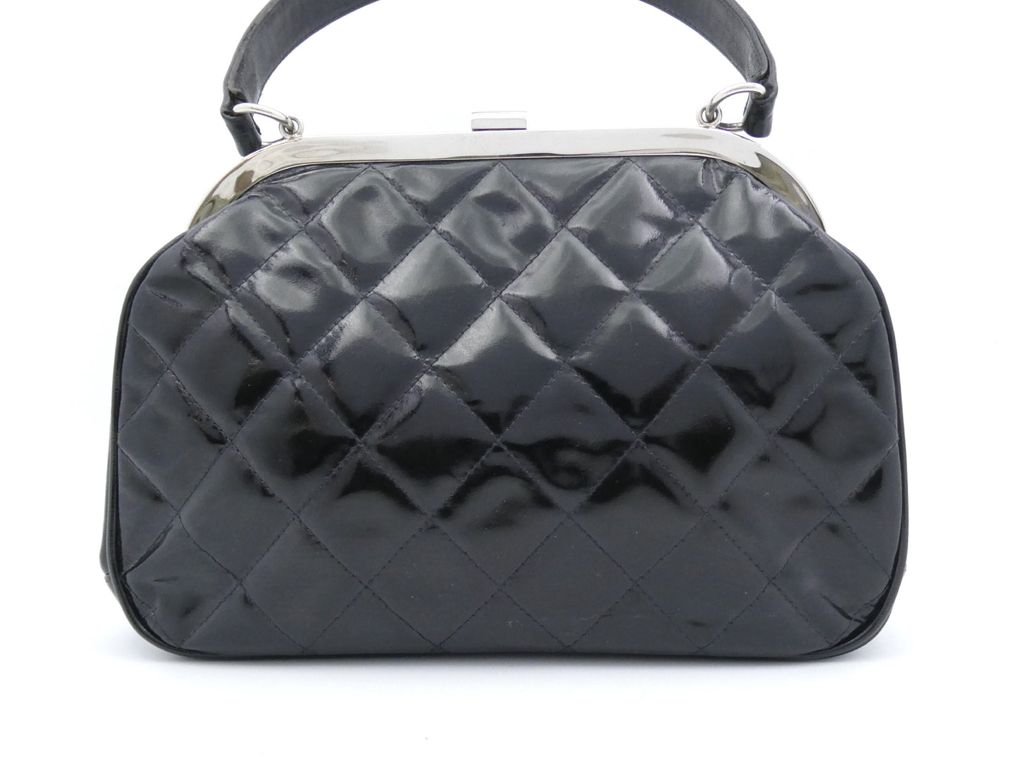 CHANEL Matelasse Coco Mark Enamel Clasp Handbag
