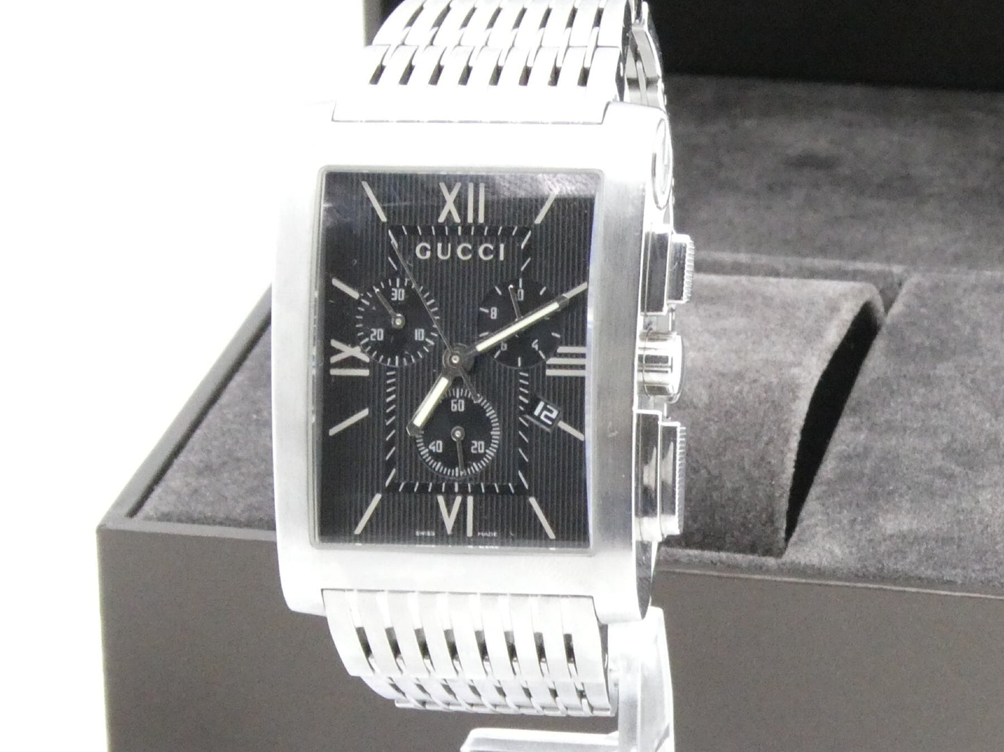 GUCCI G-Metro 8600M 11053135 Quartz Black Dial Men's Watch