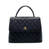CHANEL CHANEL Matelasse Turnlock Coco Mark Caviar Skin Handbag