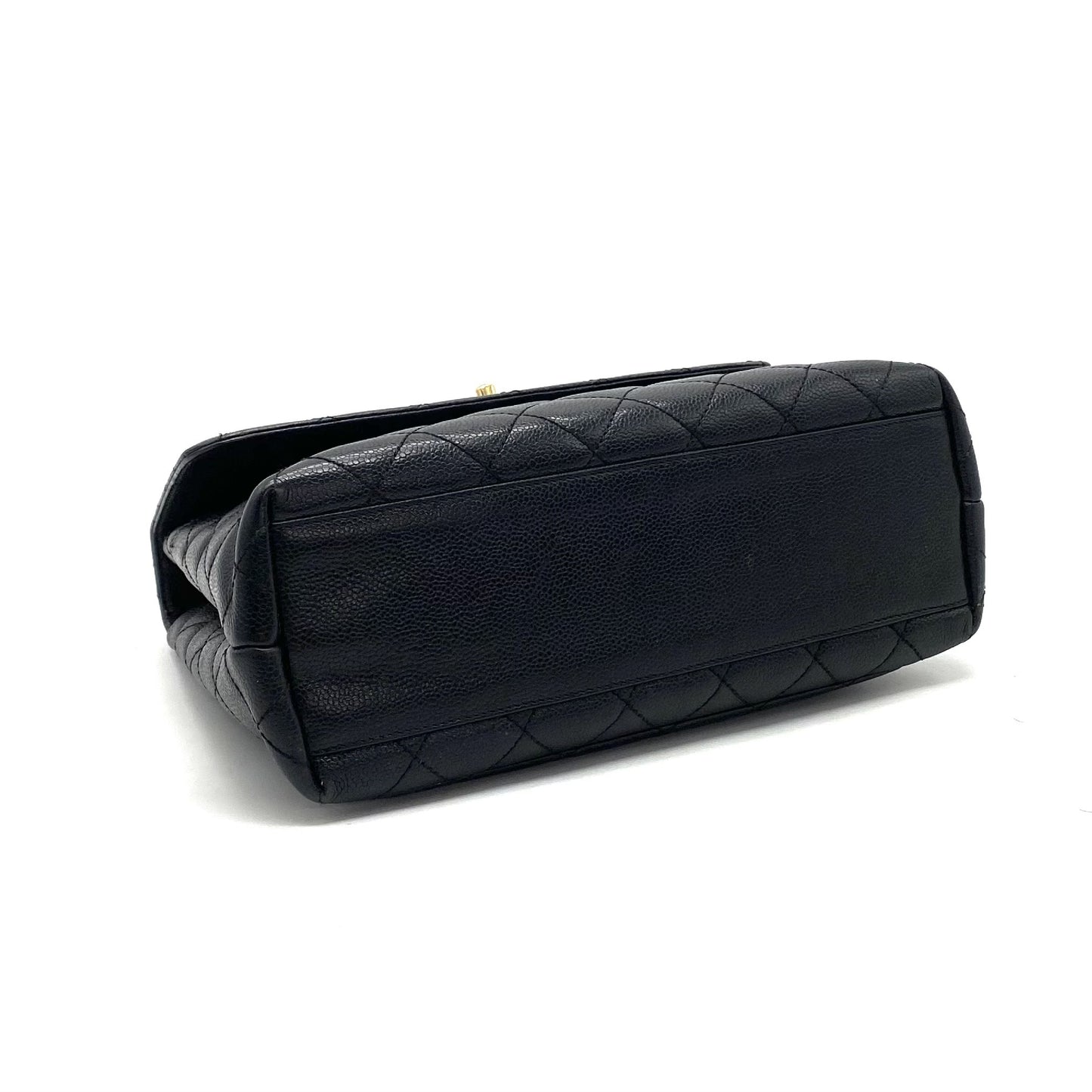CHANEL CHANEL Matelasse Turnlock Coco Mark Caviar Skin Handbag