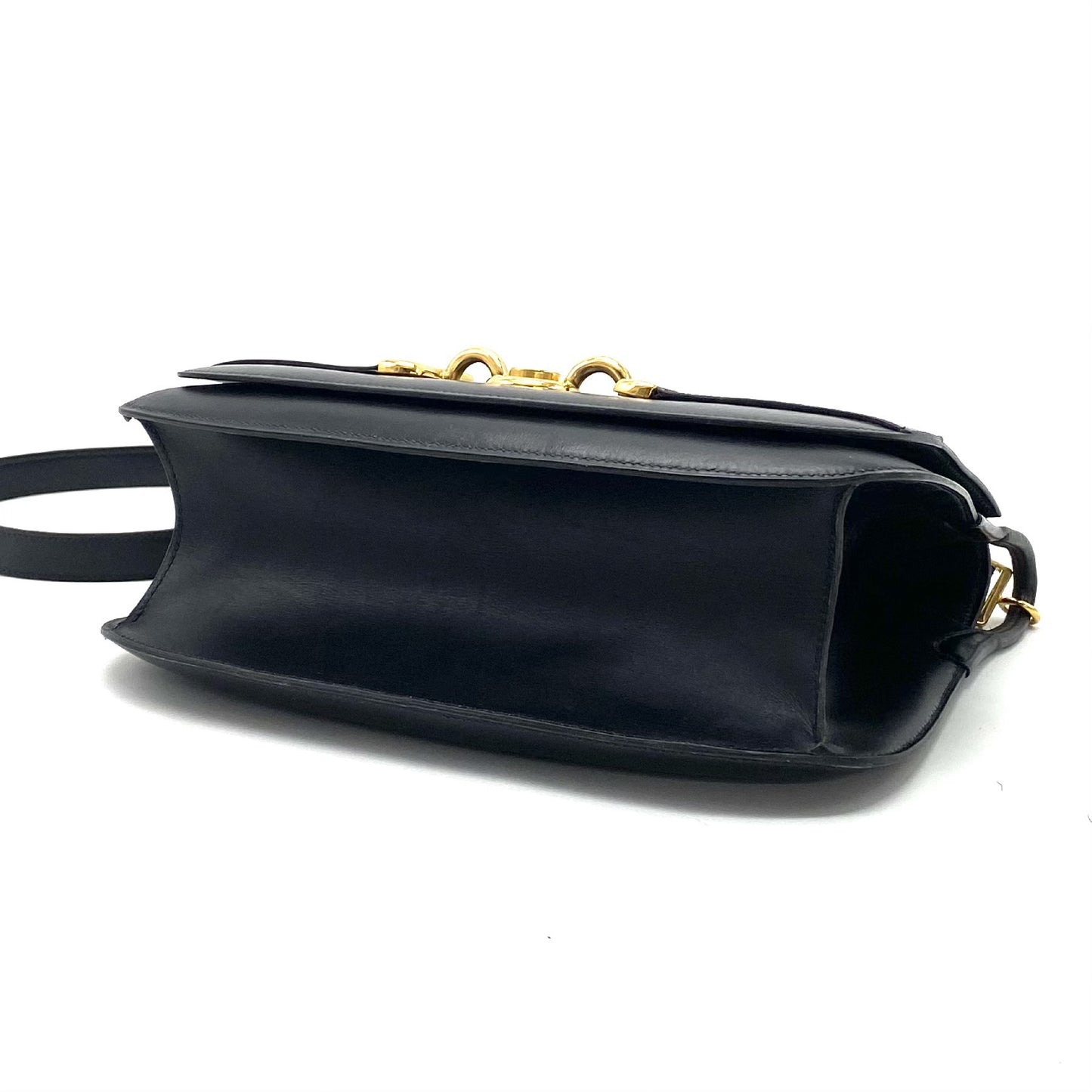 HERMES HERMES Vintage Box Calfskin Shoulder Bag 〇F Stamped Shoulder Bag