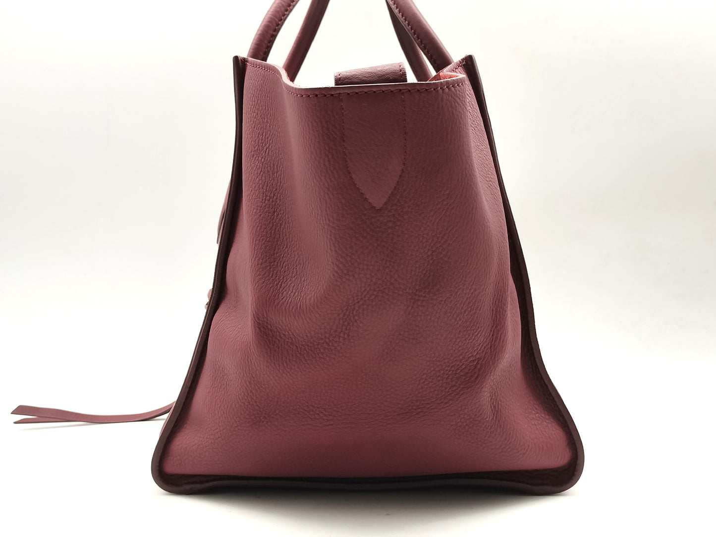 CELINE Luggage Phantom Leather Bordeaux Handbag