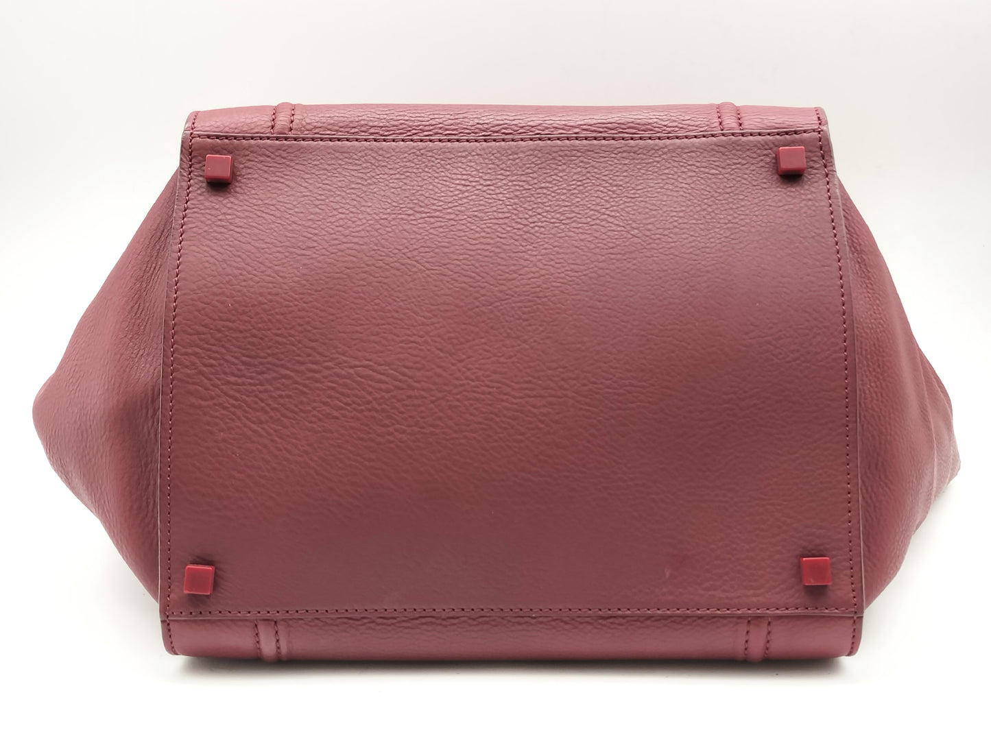 CELINE Luggage Phantom Leather Bordeaux Handbag
