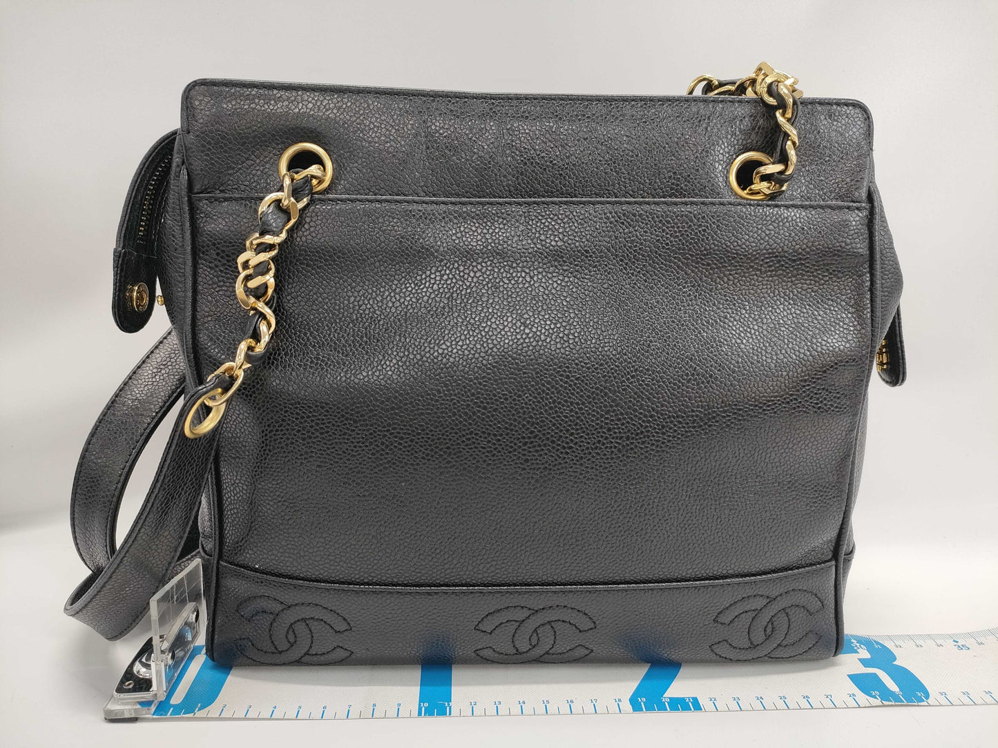 CHANEL CHANEL Chain Bag Caviar Skin Black 4~ Shoulder Bag