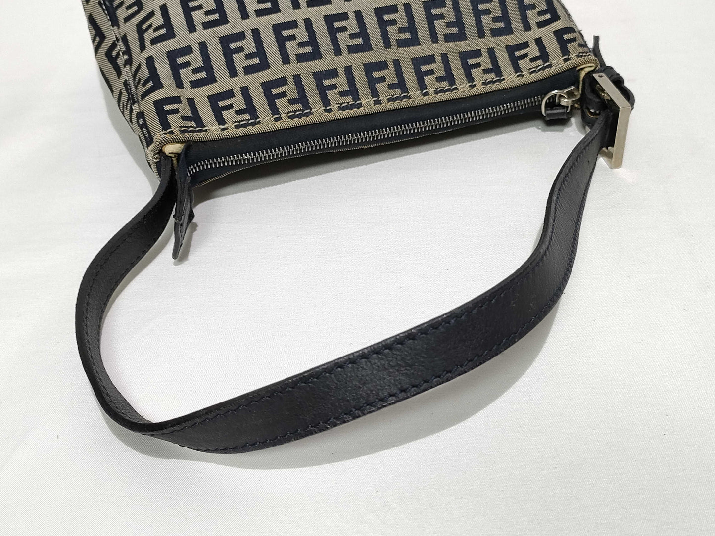 FENDI Zucchino Handbag Canvas and Leather 001.26810.098 Handbag