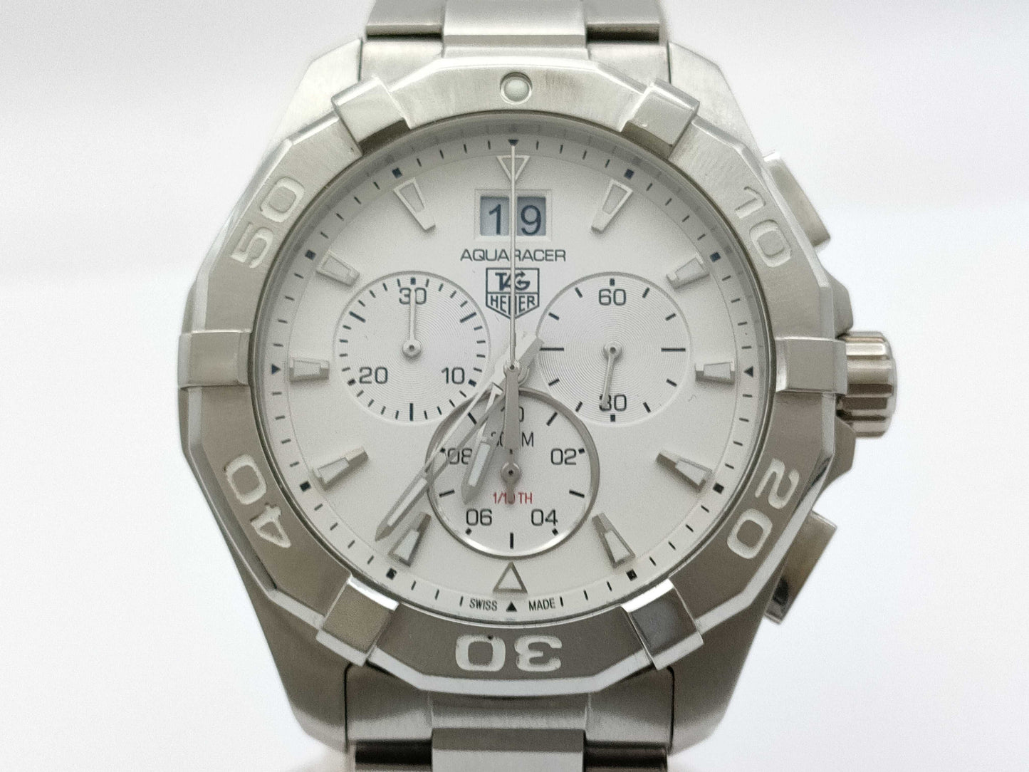 TAG Heuer Aquaracer CAY1111 WPF3724 Quartz White Dial Men's Watch