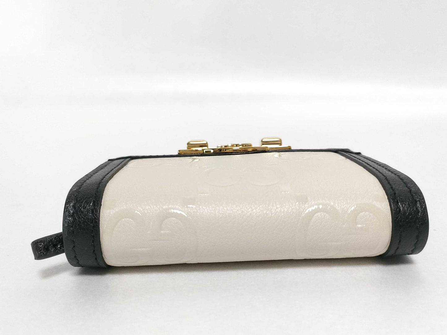 GUCCI GUCCI Marmont Bi-fold Wallet 676150 White Wallet