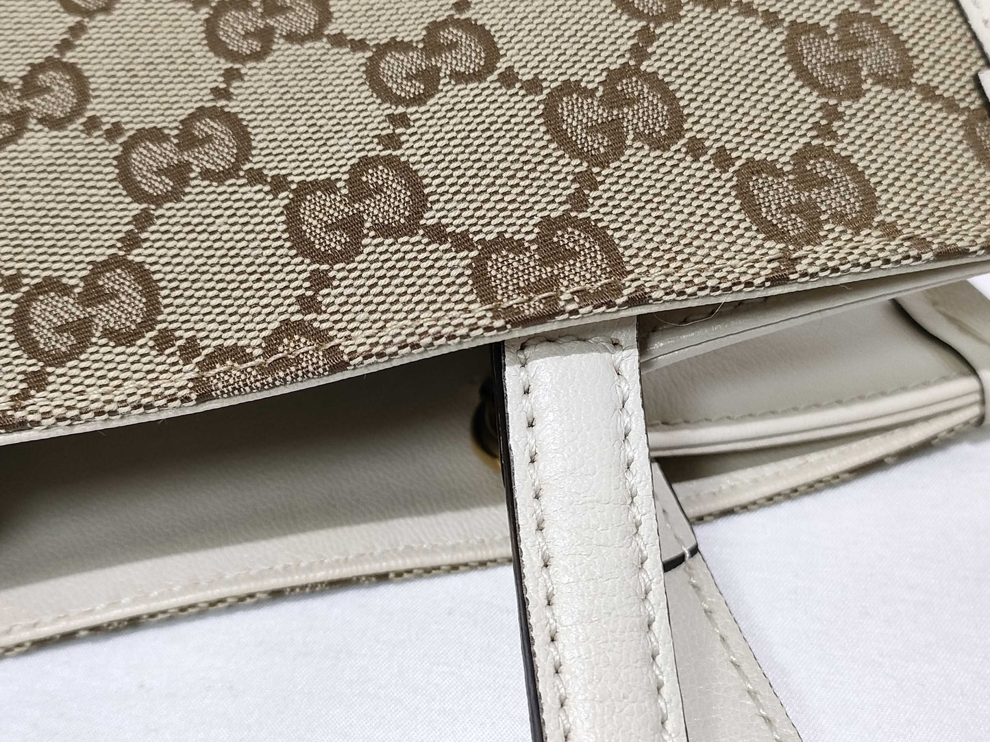 GUCCI GG Canvas Horsebit Tote Bag 623694 Tote Bag