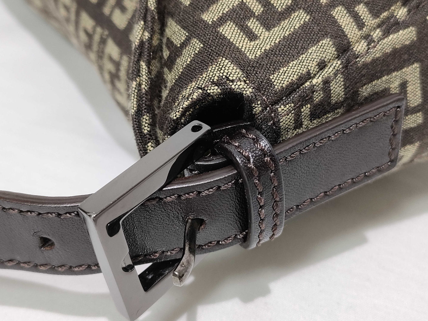 FENDI Zucchino One-Shoulder Bag Beige Shoulder Bag