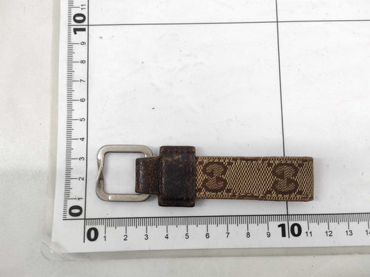 GUCCI GUCCI Key Ring, Blurred Numbers, Beige Other Accessories