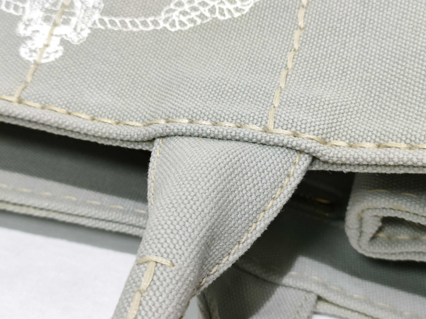 PRADA PRADA 2-way Canapa 1BG439 Gray Handbag