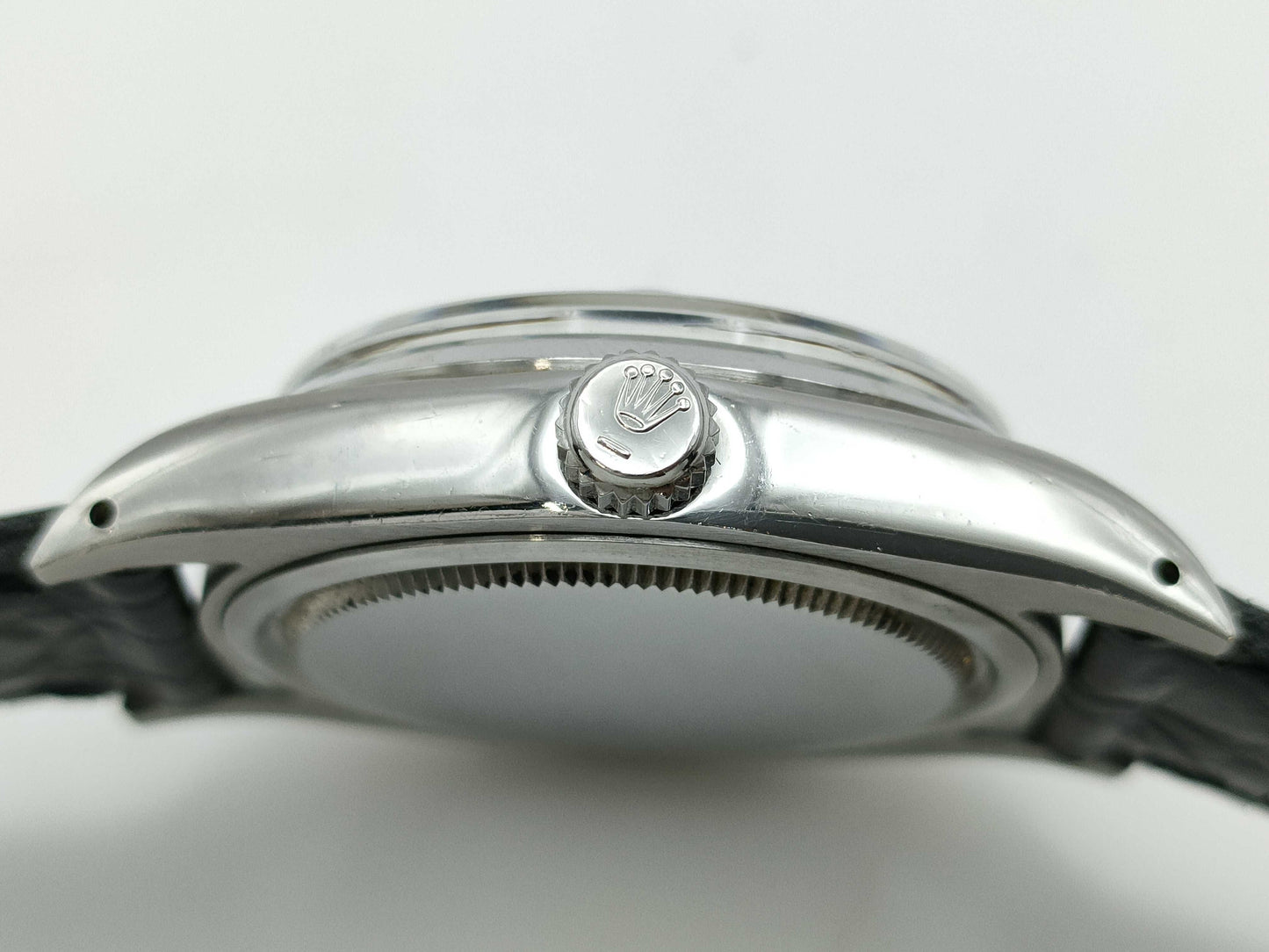 ROLEX 6694 8622304 Manual Winding Black Dial Boys' Watch