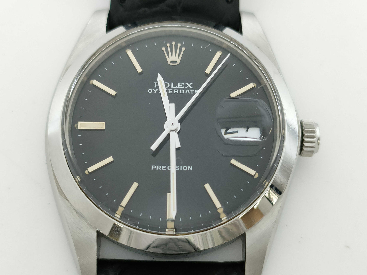 ROLEX 6694 8622304 Manual Winding Black Dial Boys' Watch