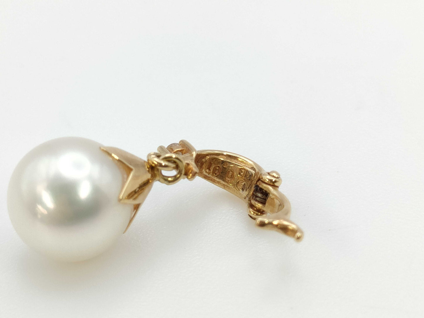 TASAKI Pearl Diameter Approx. 8.6mm/3.5mm-3.6mm D0.01ct K18 9.5g Necklace