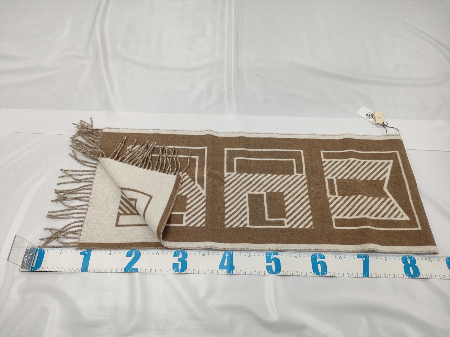 HERMES Cashmere Scarf Letre au Carré New