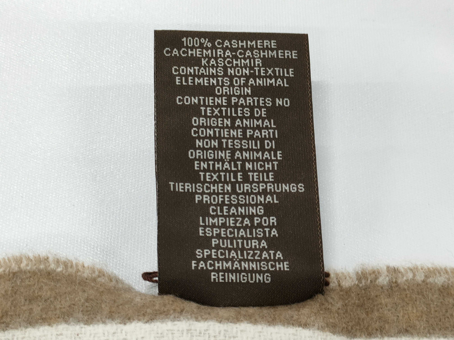 HERMES Cashmere Scarf Letre au Carré New