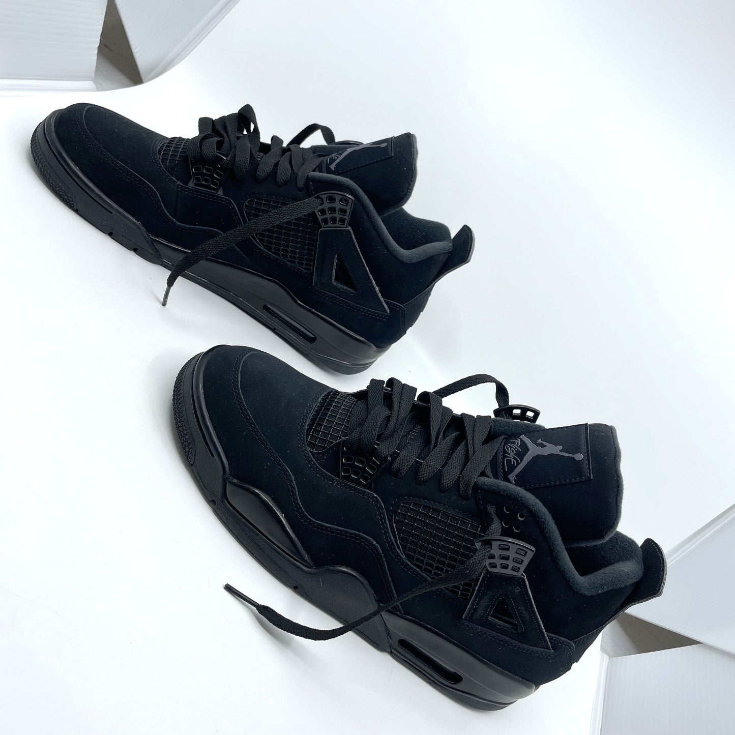 NIKE AIR JORDAN 4 BLACK CAT Sneakers, Black, CU1110-010, Unused, Size 27cm