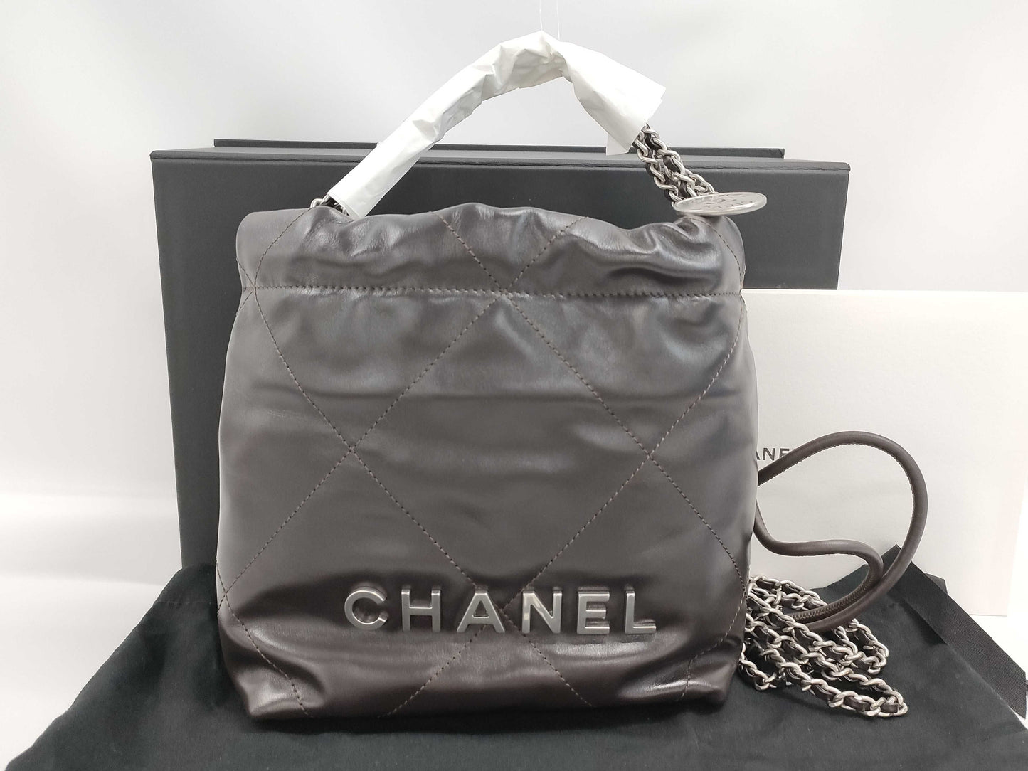 CHANEL CHANEL CHANEL22 CHANEL22 Mini Shoulder Bag Handbag Serial Plate Shoulder Bag