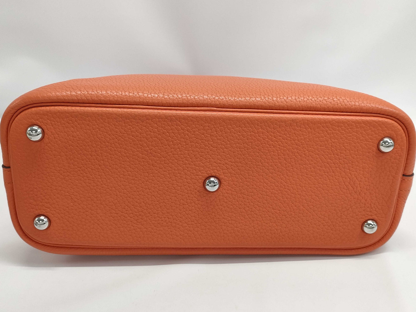 HERMES Bolide 31 Taurillon Clemence Orange T Stamped Handbag