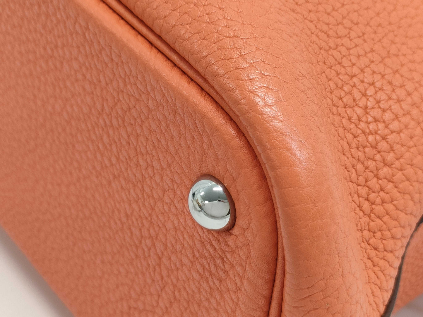 HERMES Bolide 31 Taurillon Clemence Orange T Stamped Handbag