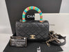 CHANEL Matelasse Coco Handle XXS Lambskin Black Handbag, No. 31