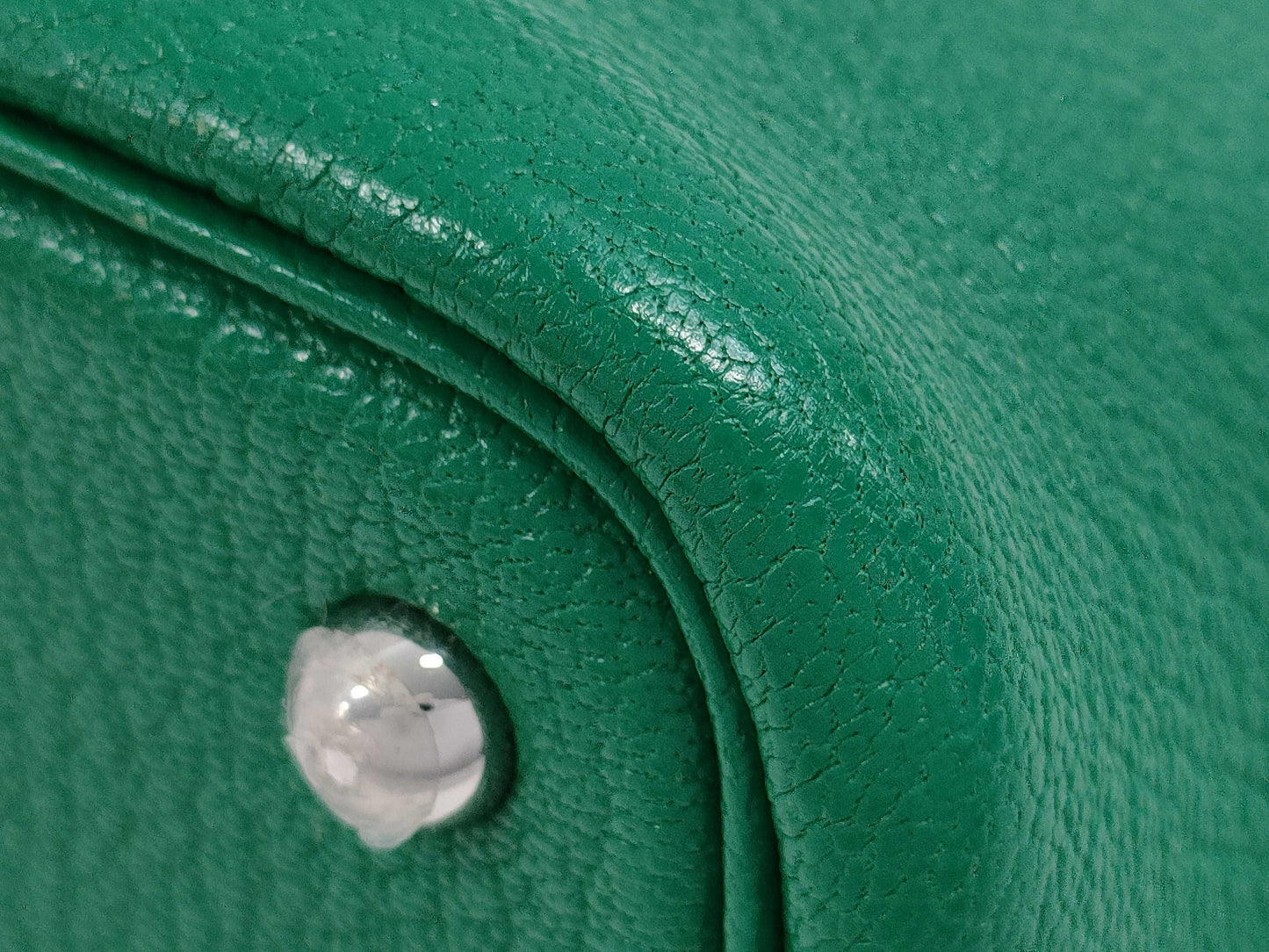 HERMES Mini Bolide 1923 Chevre Mint A Stamped Handbag