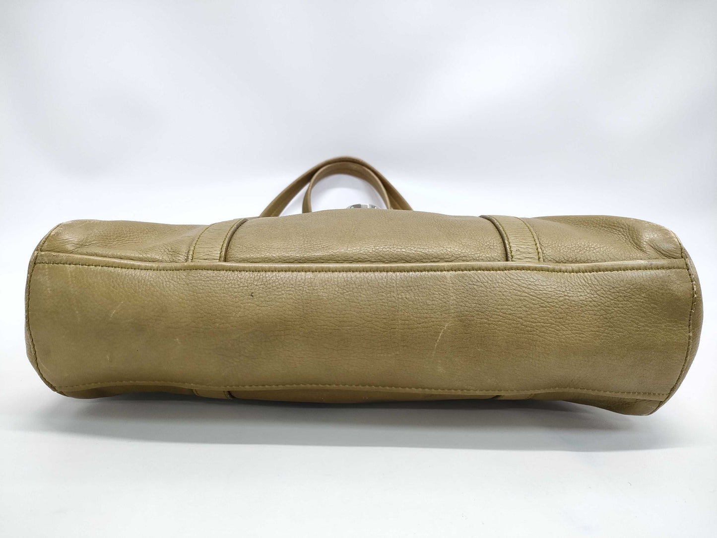 PRADA Prada Triangle Logo Handbag Green Handbag