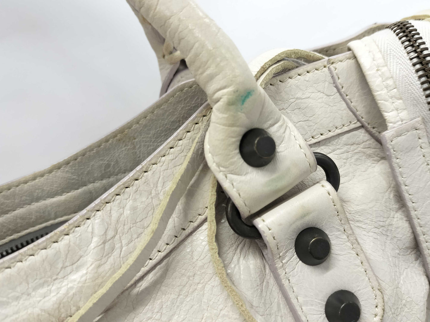 BALENCIAGA City 2-way Handbag White