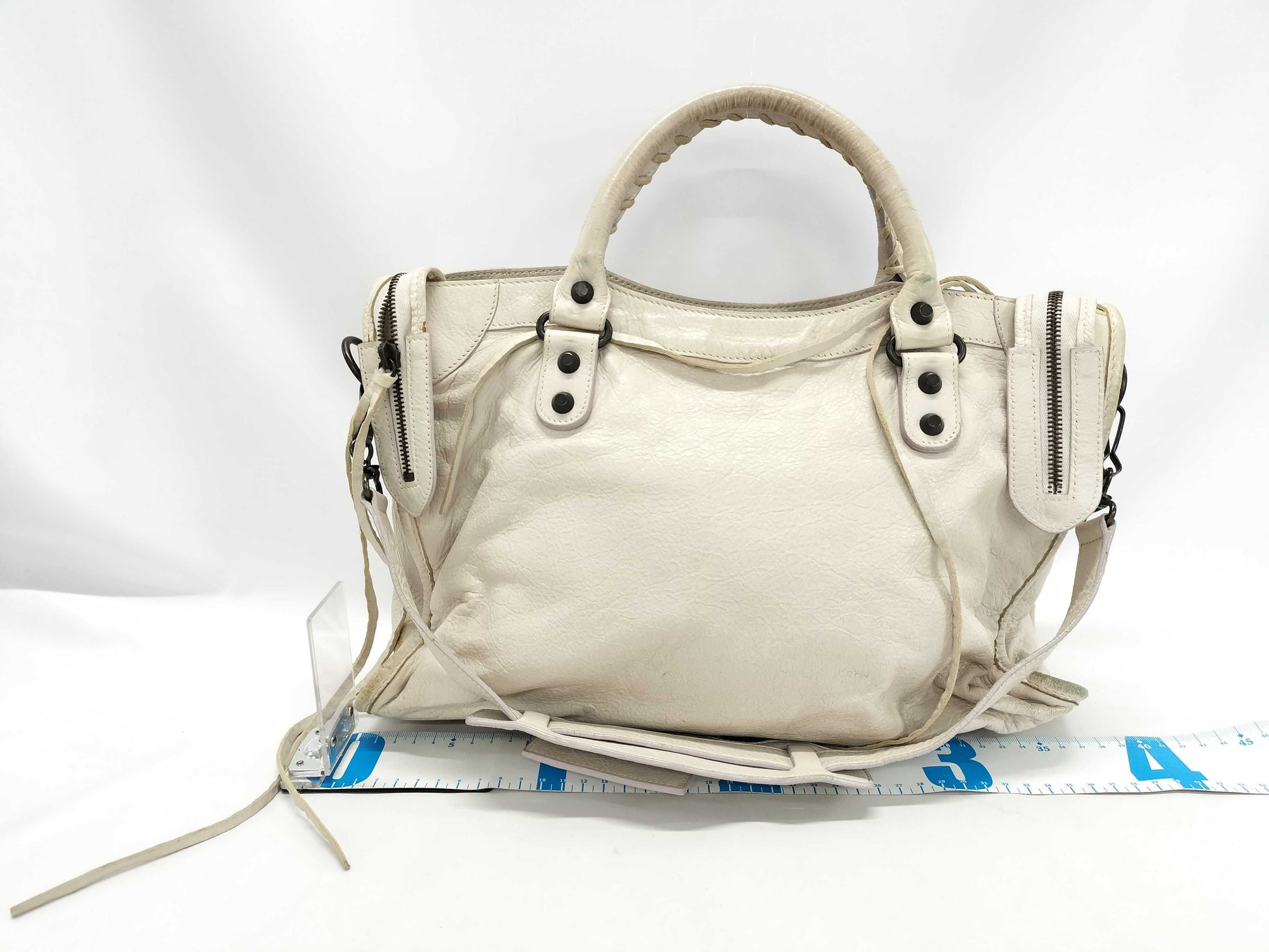 BALENCIAGA City 2-way Handbag White