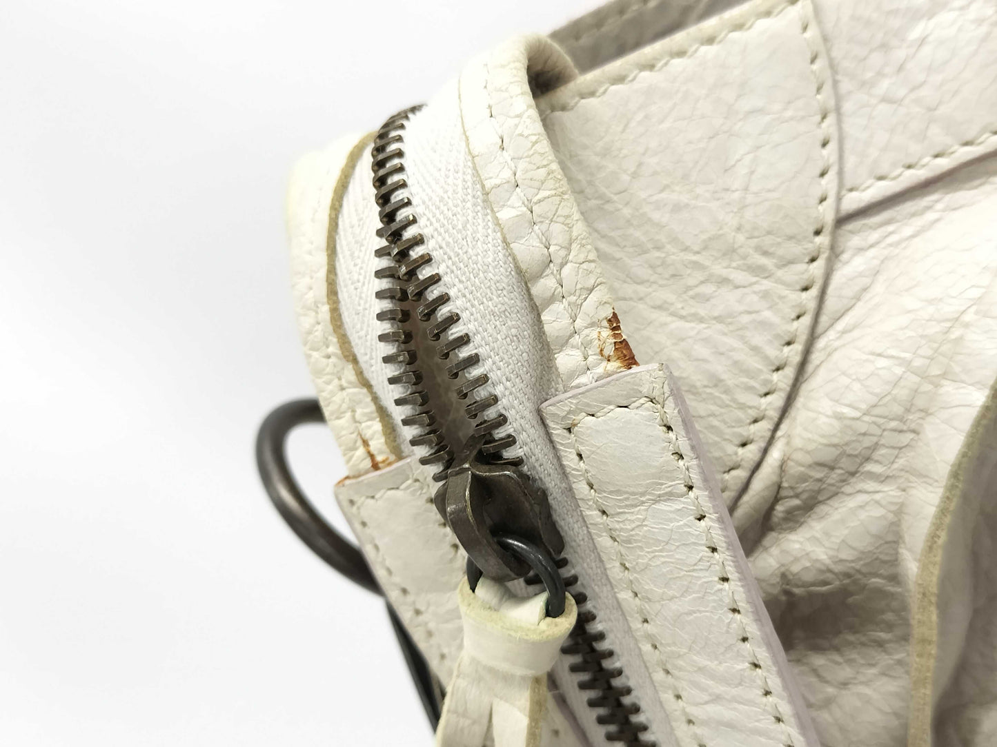 BALENCIAGA City 2-way Handbag White