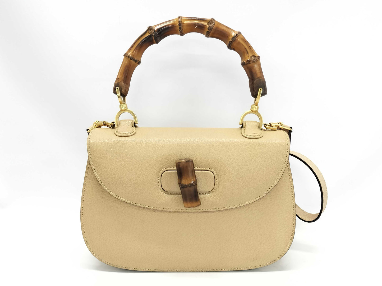 GUCCI Bamboo Turnlock 2-Way Handbag
