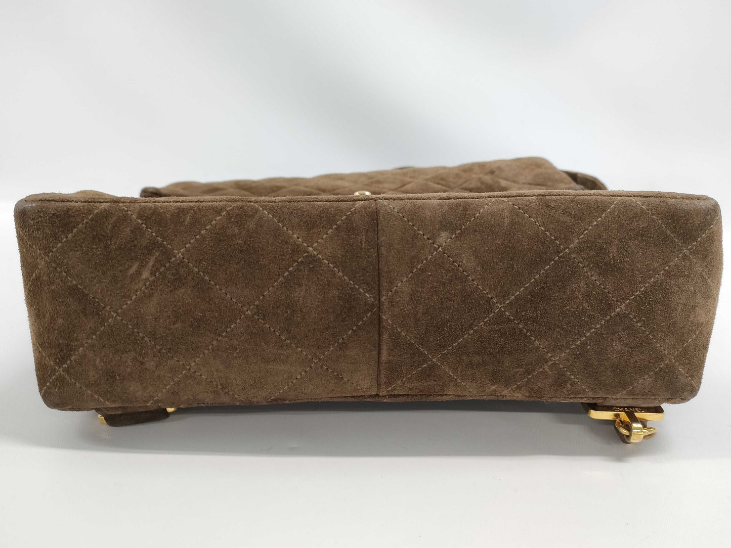 CHANEL CHANEL Matelasse Suede Brown Backpack