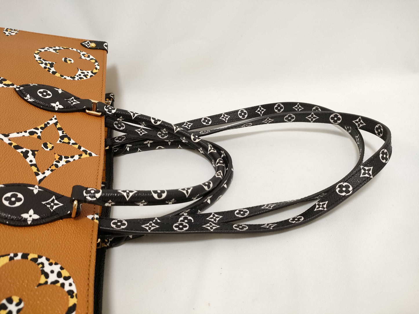 LOUIS VUITTON Monogram Jungle On the Go GM M44674 Black RFID Enabled Tote Bag