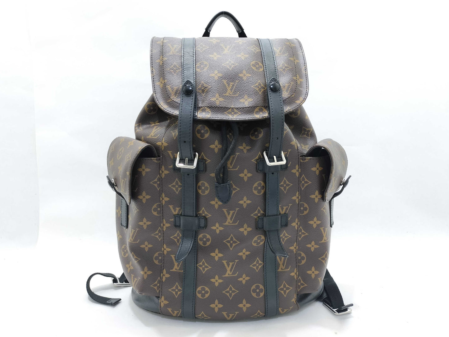 LOUIS VUITTON Monogram Macassar Christopher MM Backpack M43735 TR2125 Brown